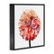 Stupell Industries Bright Coral Watercolor Bloom Framed Giclee Art